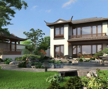 New Chinese Style Courtyard/landscape-ID:408832079