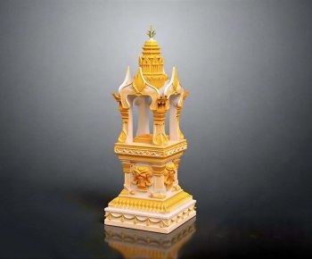 Chinese Style Ancient Architectural Buildings-ID:870352032