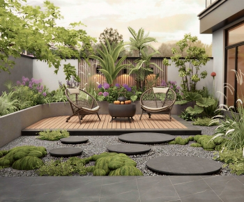 Japanese Style Courtyard/landscape-ID:691632995