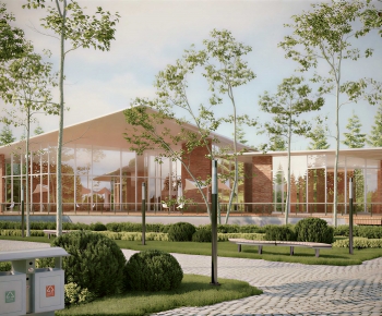 Modern Public Building-ID:776540998
