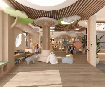 Modern Children's Reading Room-ID:909626019