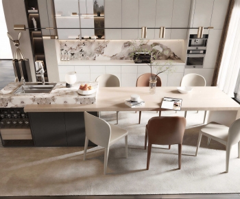 Modern Dining Table And Chairs-ID:516058921
