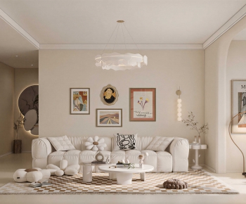 Modern A Living Room-ID:496380093