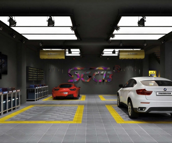 Modern Automobile Repair Shop-ID:724073898