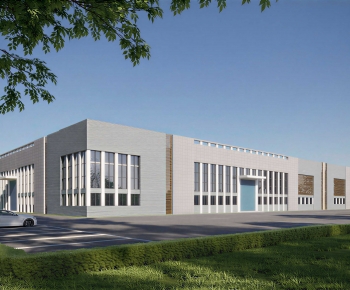 Modern Industrial Building-ID:861433037