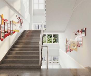 Modern Office Stairwell-ID:256349093