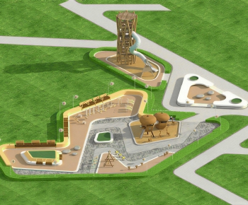 Modern Park Landscape-ID:472976922