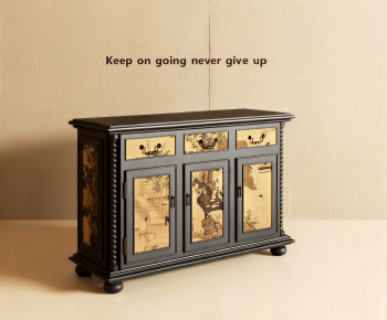 New Chinese Style Entrance Cabinet-ID:374335056