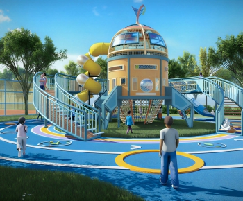 Modern Park Landscape-ID:369766951