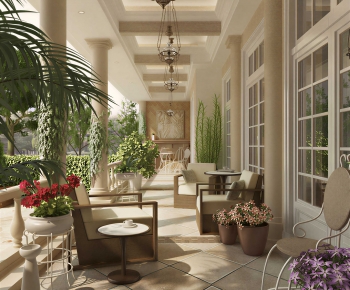 European Style Courtyard/landscape-ID:904658082