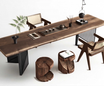 New Chinese Style Tea Tables And Chairs-ID:841449983