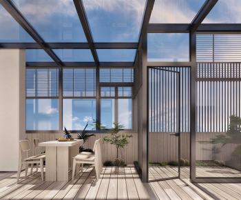 Modern Glass Sun Room-ID:144618033