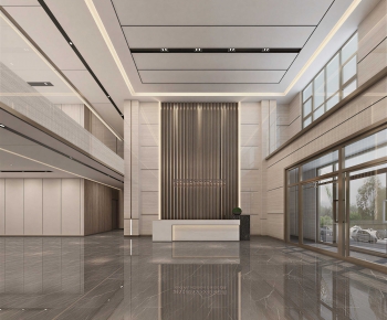 Modern Office Reception Desk-ID:619668962