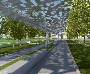 Modern Park Landscape-ID:965536128