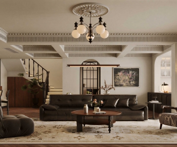 French Style A Living Room-ID:960939888