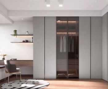Modern Clothes Storage Area-ID:743100883