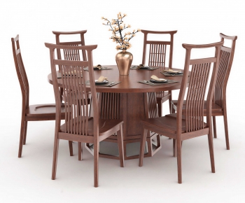 New Chinese Style Dining Table And Chairs-ID:279282093