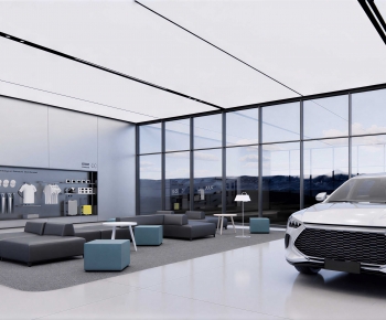 Modern Exhibition Hall-ID:577522049