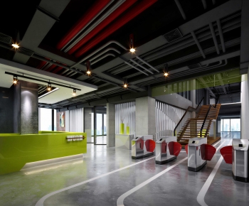 Modern Office Reception Desk-ID:107750998