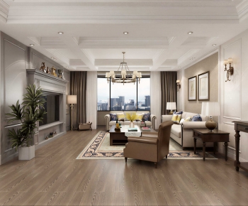 Modern A Living Room-ID:598552948
