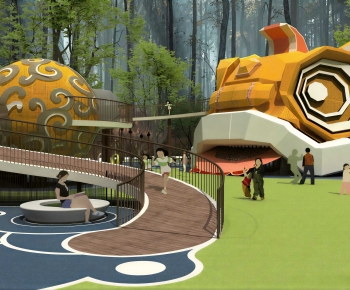 Modern Park Landscape-ID:326389076
