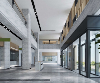 Modern Office Reception Desk-ID:221370947