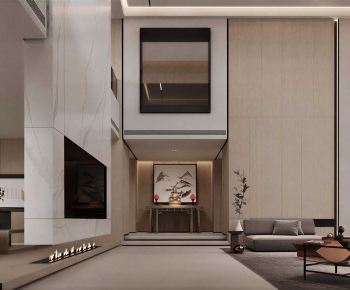 New Chinese Style A Living Room-ID:237325911