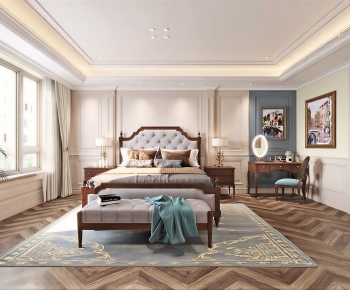 American Style Bedroom-ID:617014881