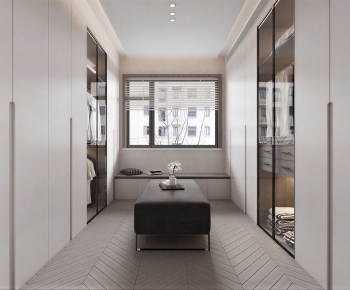 Modern Clothes Storage Area-ID:517199048