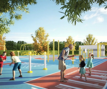 Modern Park Landscape-ID:765098091