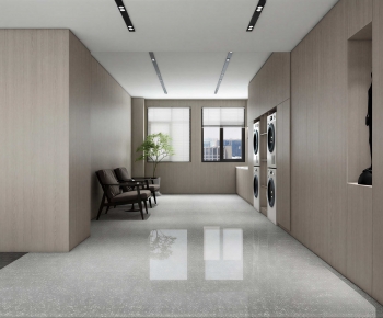 Modern Balcony Laundry Room-ID:952486045