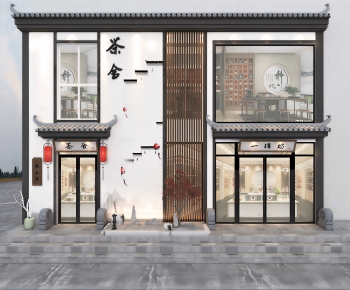 New Chinese Style Appearance Of Commercial Building-ID:525067091