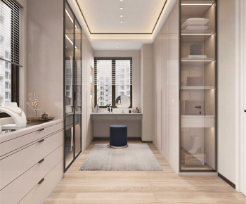 Modern Clothes Storage Area-ID:100543985