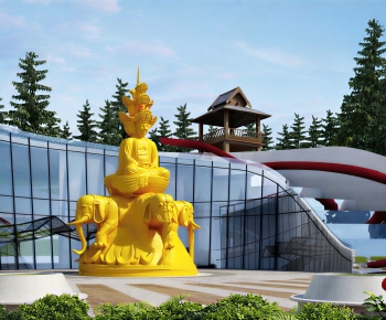 New Chinese Style Sculpture Sketch-ID:579039108