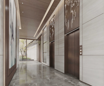 Modern Corridor/elevator Hall-ID:760540014
