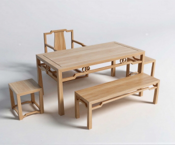 New Chinese Style Tea Tables And Chairs-ID:977754121