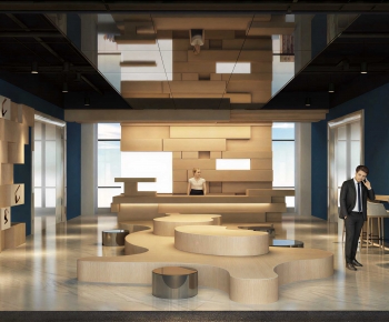 Modern Office Reception Desk-ID:315571073