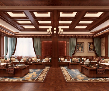 Chinese Style A Living Room-ID:182075988