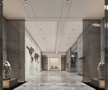Modern Office Reception Desk-ID:570615057