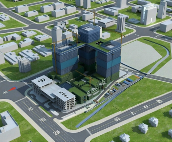 Modern Architectural Bird's-eye View Planning-ID:120007999
