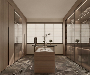 Modern Clothes Storage Area-ID:957325949