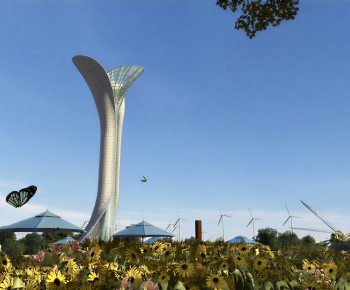 Modern Park Landscape-ID:578460936