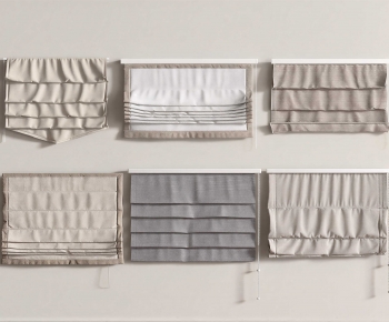New Chinese Style Roman Curtain-ID:981425054