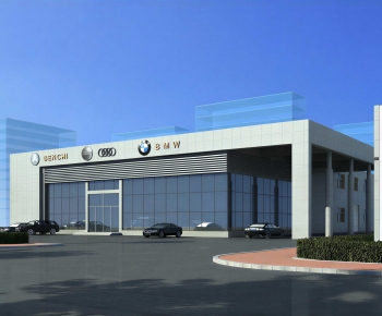Modern Appearance Of Commercial Building-ID:396323925