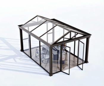 Modern Glass Sun Room-ID:477370029
