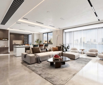 Modern A Living Room-ID:375341895