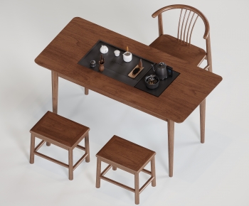 New Chinese Style Tea Tables And Chairs-ID:714868077