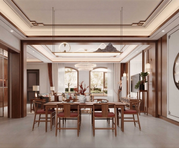 New Chinese Style Dining Room-ID:851548911