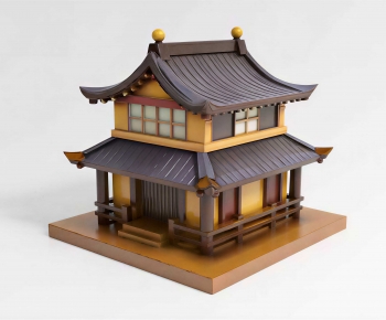 Chinese Style Ancient Architectural Buildings-ID:641119565