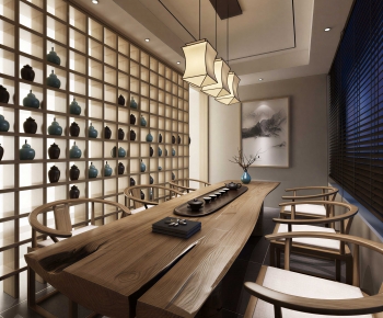 New Chinese Style Tea House-ID:623909008